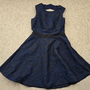 Gorgeous Reiss London Dress Dark Blue, flower pattern, size 8